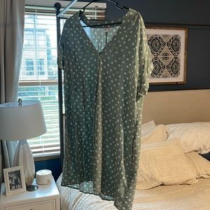 Women’s Gap Sage Green XL Shift Dress with Pockets